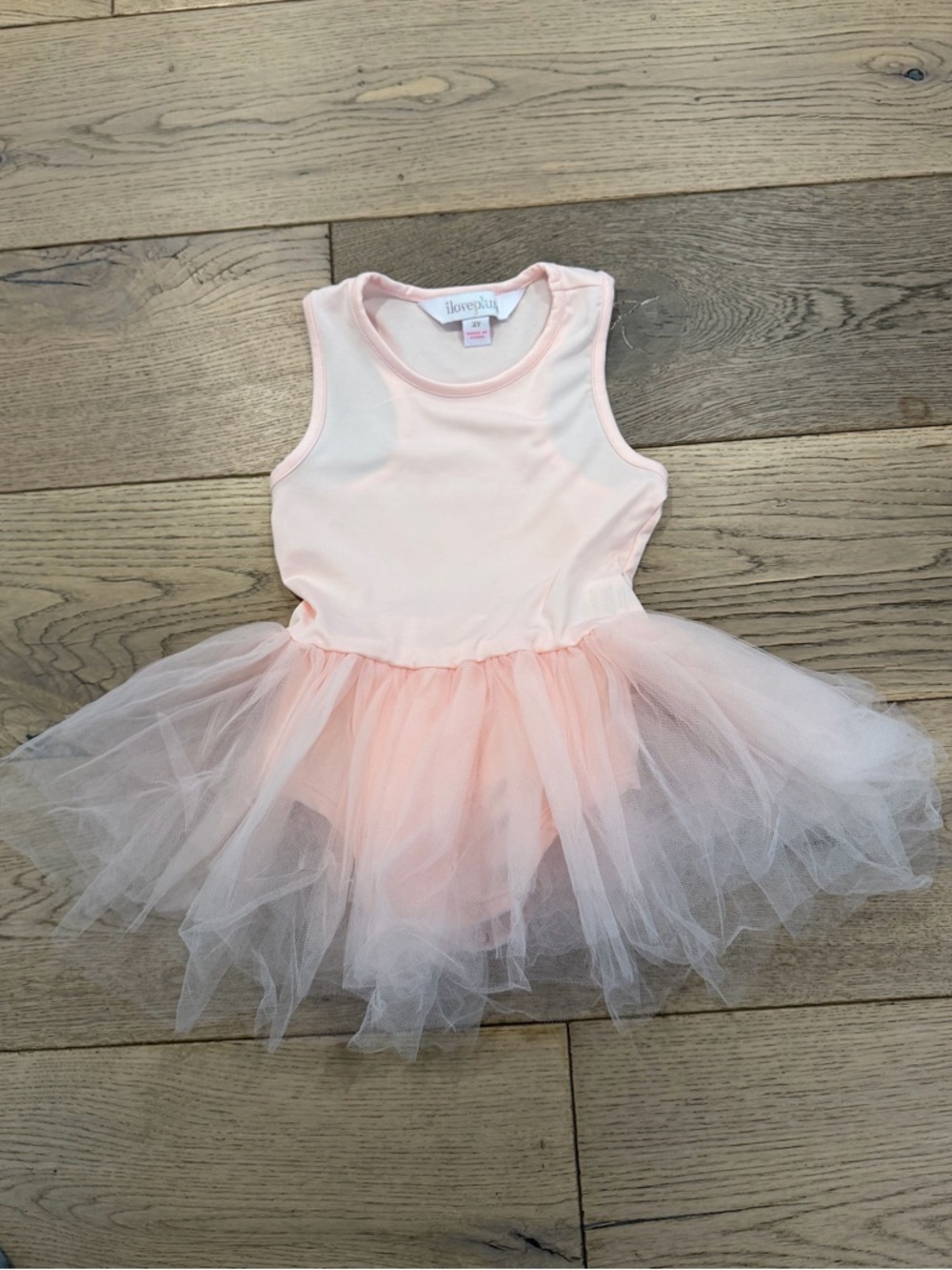 ILoveplum Pink Tulle One Piece Dress - Size 2T